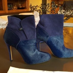 Sarah Flint Astor Calf Hair & Suede ankle boots